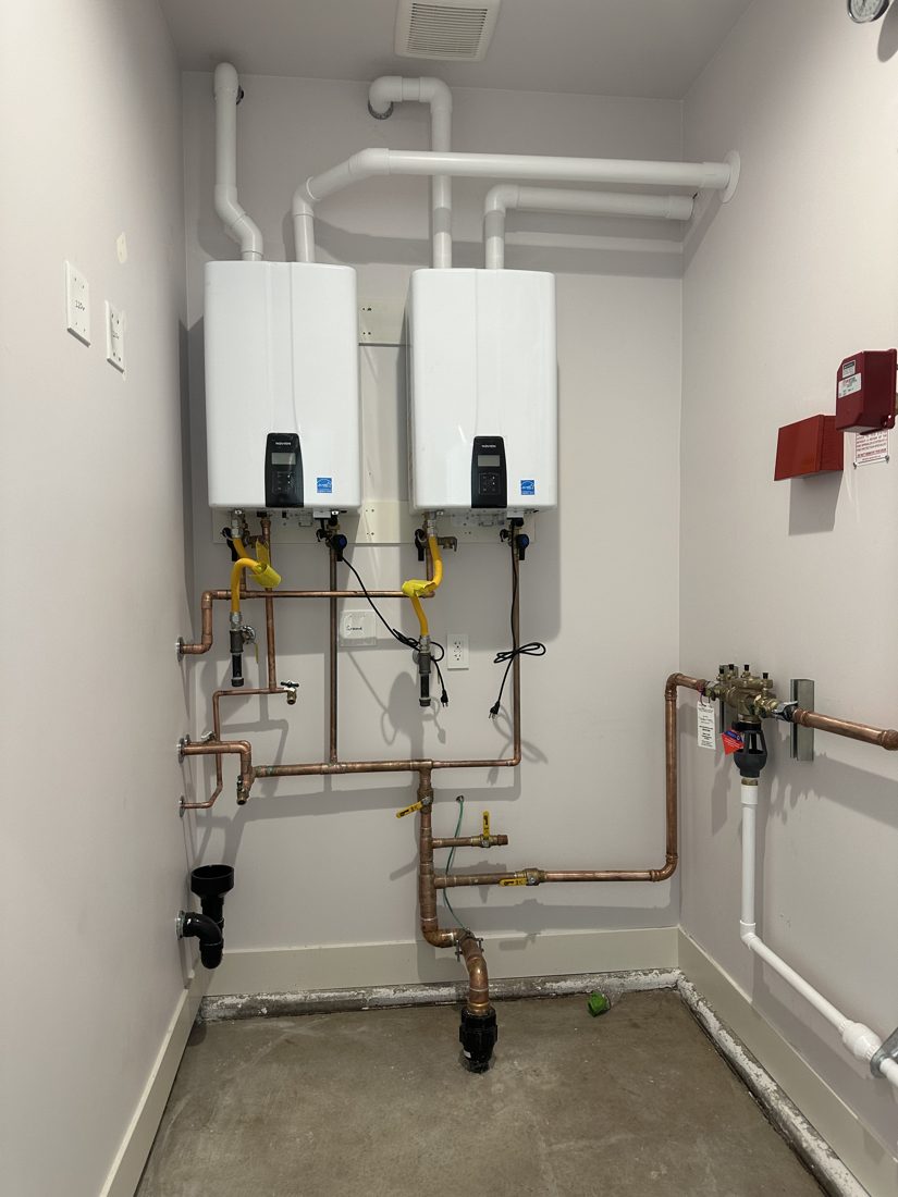 Tankless water heater installed in a Sacramento-area home